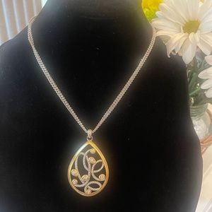 Brighton convertible necklace -two tone